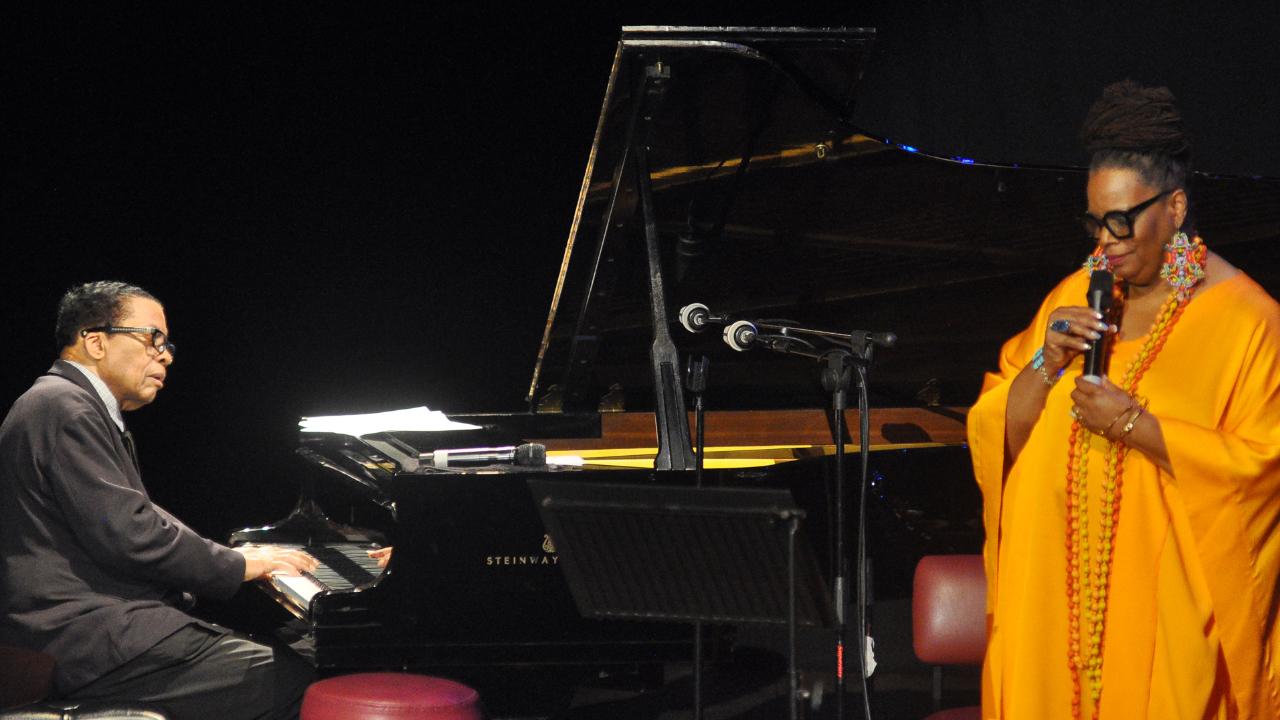 In a scintillating performance on the night, Hancock also performed with Grammy Award-winning jazz vocalist Dianne Reeves, who also performed the classic 'Morning Has Broken' with the ensemble