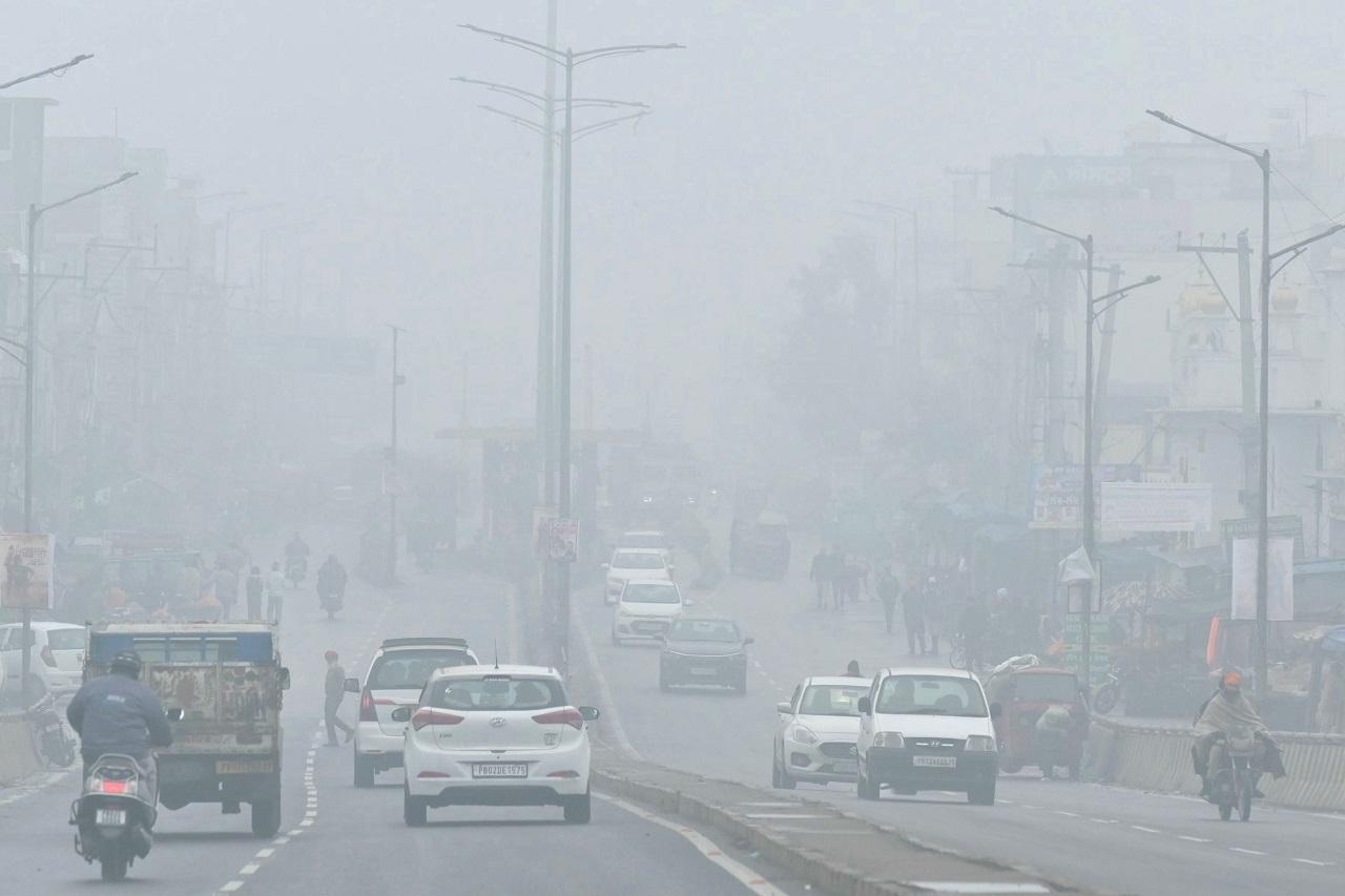 Delhi recorded a minimum temperature of 7.3 degrees Celsius, a notch below the season's average, on Wednesday