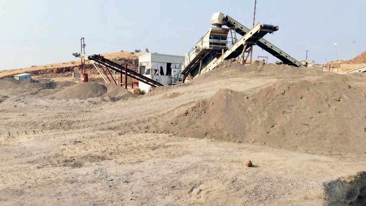 The illegal mining which is taking place in Rehkuri sanctuary in Karjat district
