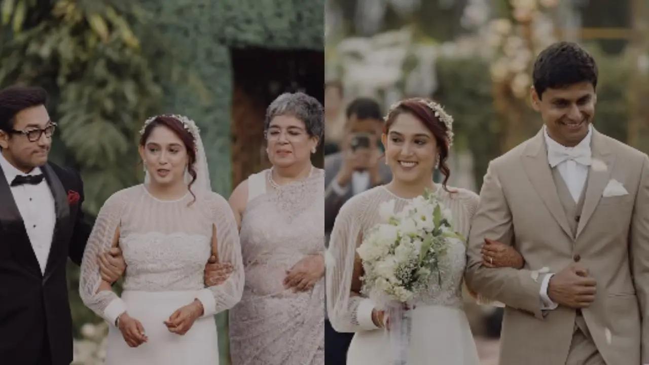 Actor Aamir Khan's daughter, Ira Khan, who recently married fitness coach Nupur Shikhare, shared a heartwarming teaser of her wedding on her Instagram account. Read more