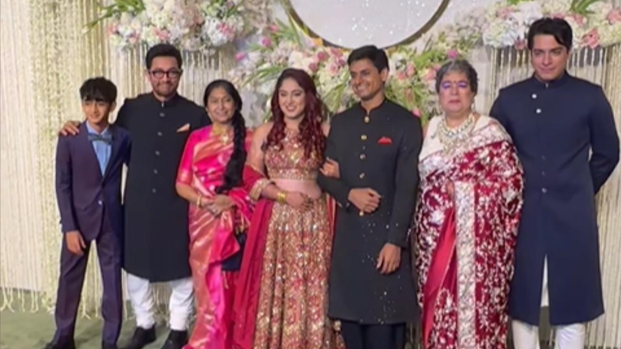 Dharmendra, Salman, Ambanis attend wedding reception of Aamir Khan's daughter Ira