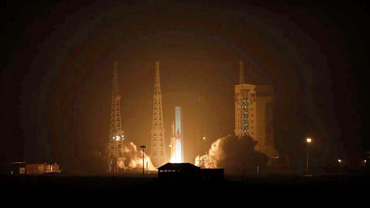 Iran launches three satellites into space