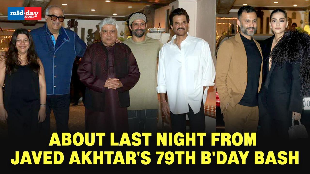 Anil Kapoor Hosts A B'Day Party For Javed Akhtar; B-Town Joins!