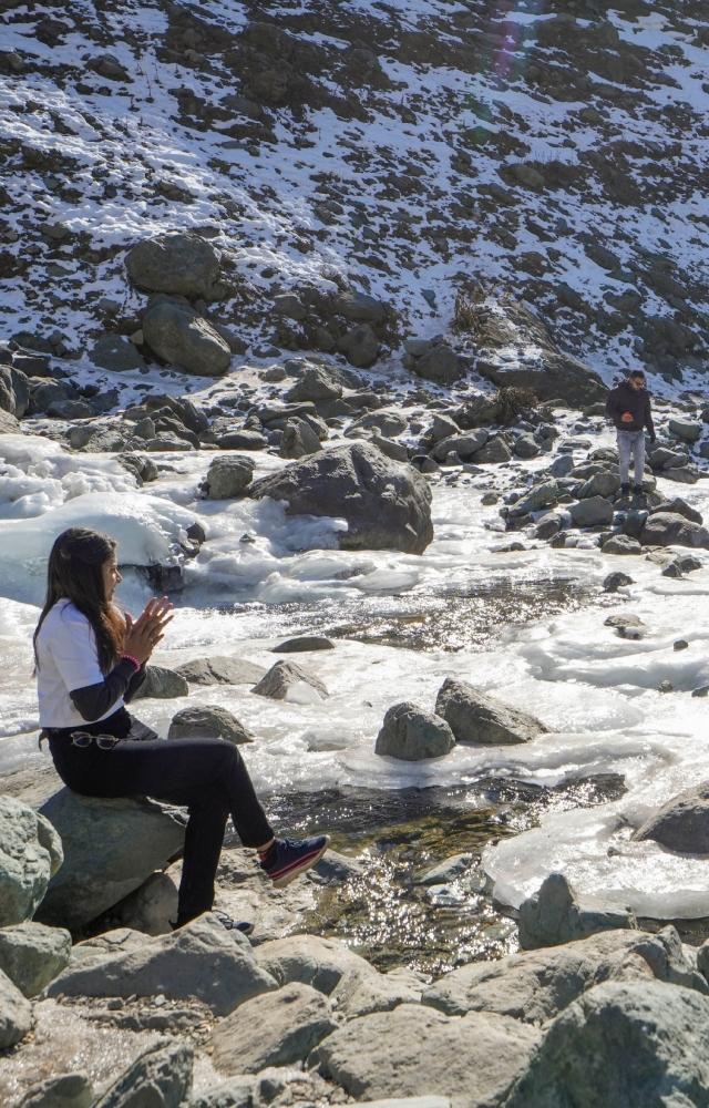 Pahalgam, which serves as one of the base camps for the annual Amarnath Yatra, recorded a minimum temperature of minus 5.3 degrees Celsius
