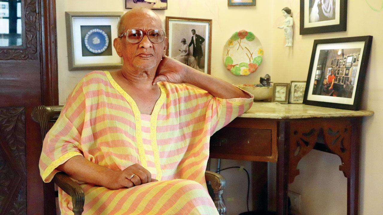 James Ferreira at his residence  in Khotachiwadi