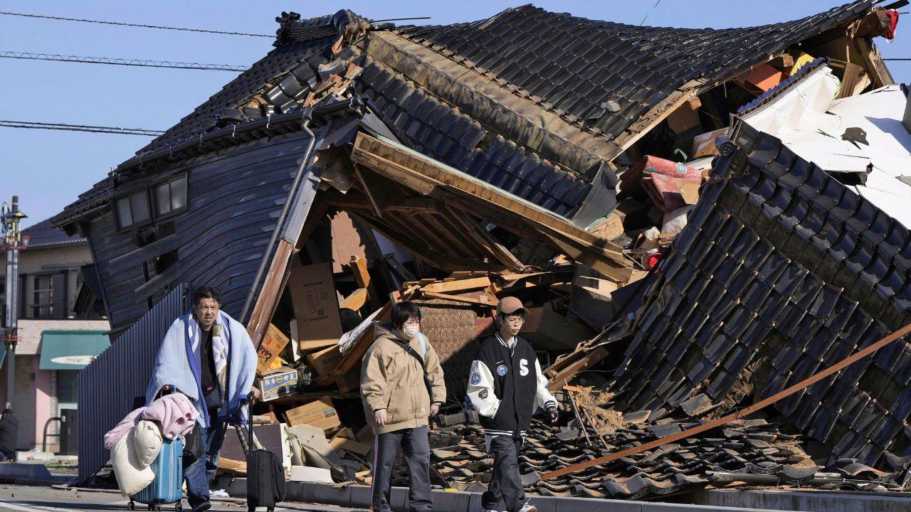 The quake, which occurred in central Japan's Ishikawa Prefecture at around 4:10 p.m. local time, took residents by surprise with its intensity and impact, causing significant damage and loss of life.
