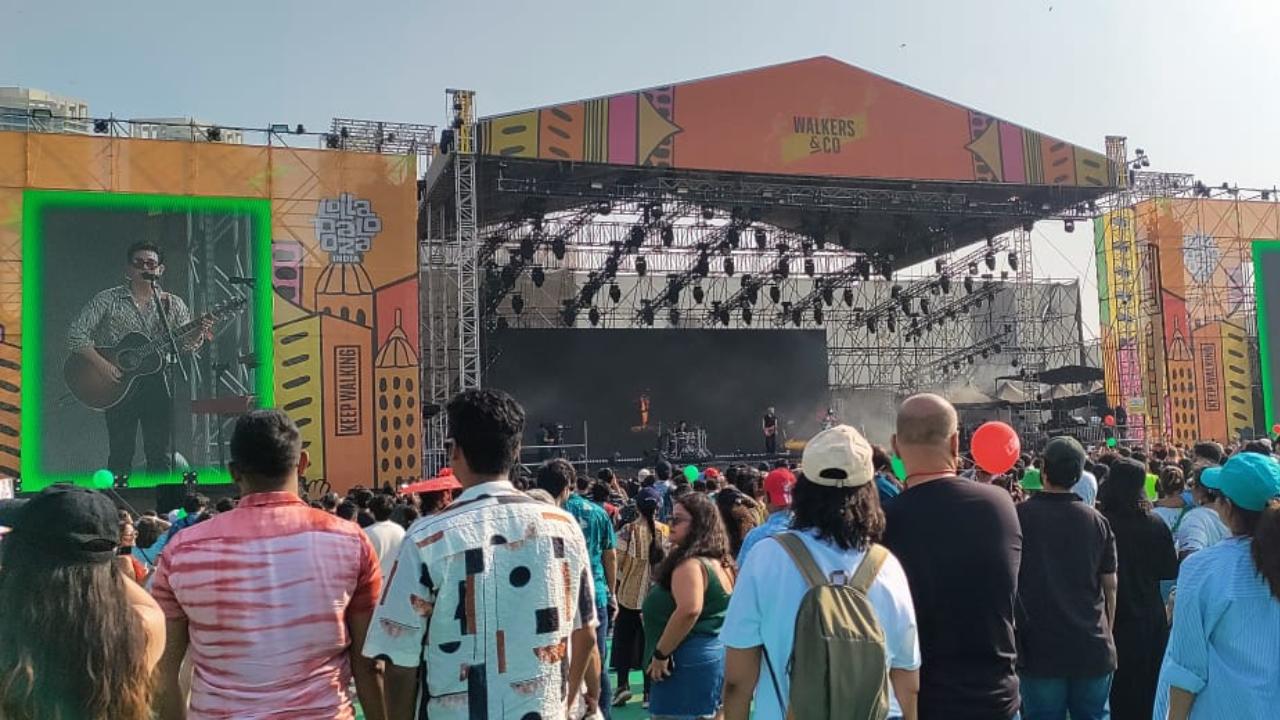 K-pop band The Rose starts the Korean party as they perform some of their best songs including 'Red' at Lollapalooza India 2024 on Day 2.