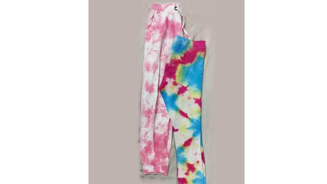 Tie-dye pants by Kaavya