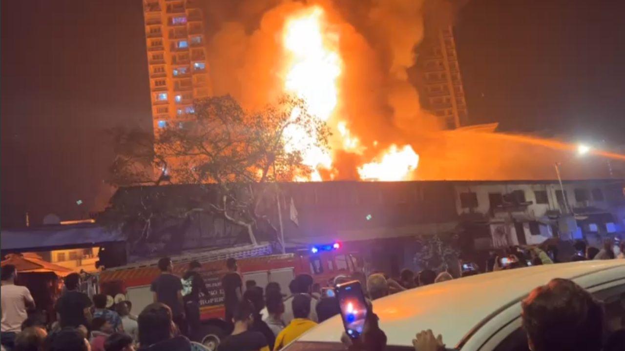 IN PHOTOS: Massive fire engulfs in Mumbai's Kamathipura; one dead