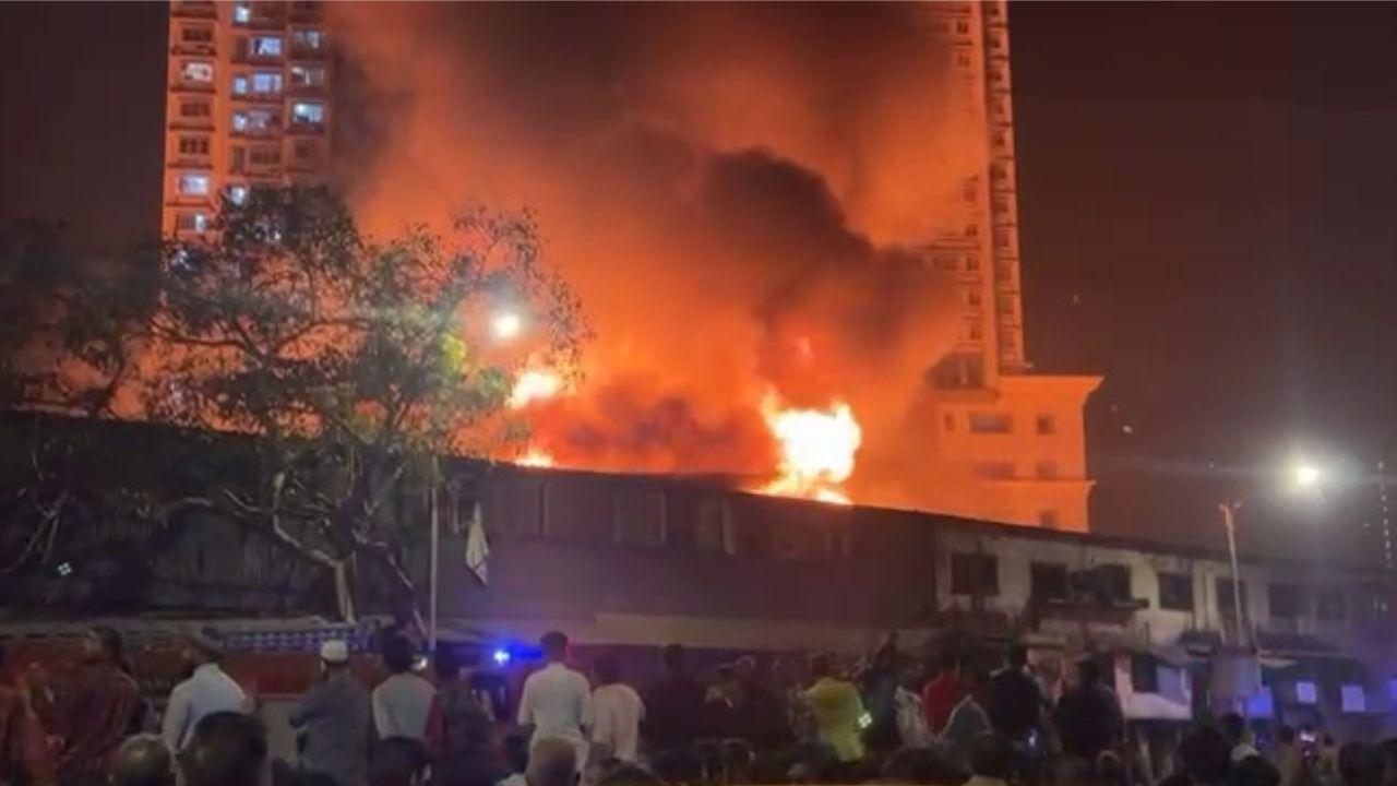 In the interest of public safety, due to the flames, people from nearby high-rise building and Platinum Mall were evacuated to ensure the protection of residents and visitors in the vicinity.