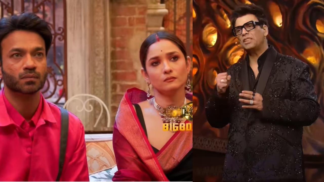 Bigg Boss 17 WKV: Karan Johar calls out Vicky Jain for not supporting Ankita