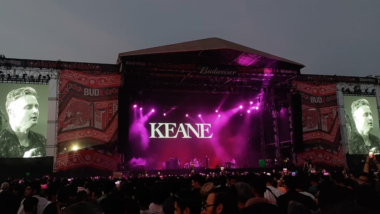 English alternative rock band Keane play their hearts out including 'Somewhere Only We Know' to a packed arena on the Day 2 of Lollapalooza India 2024.