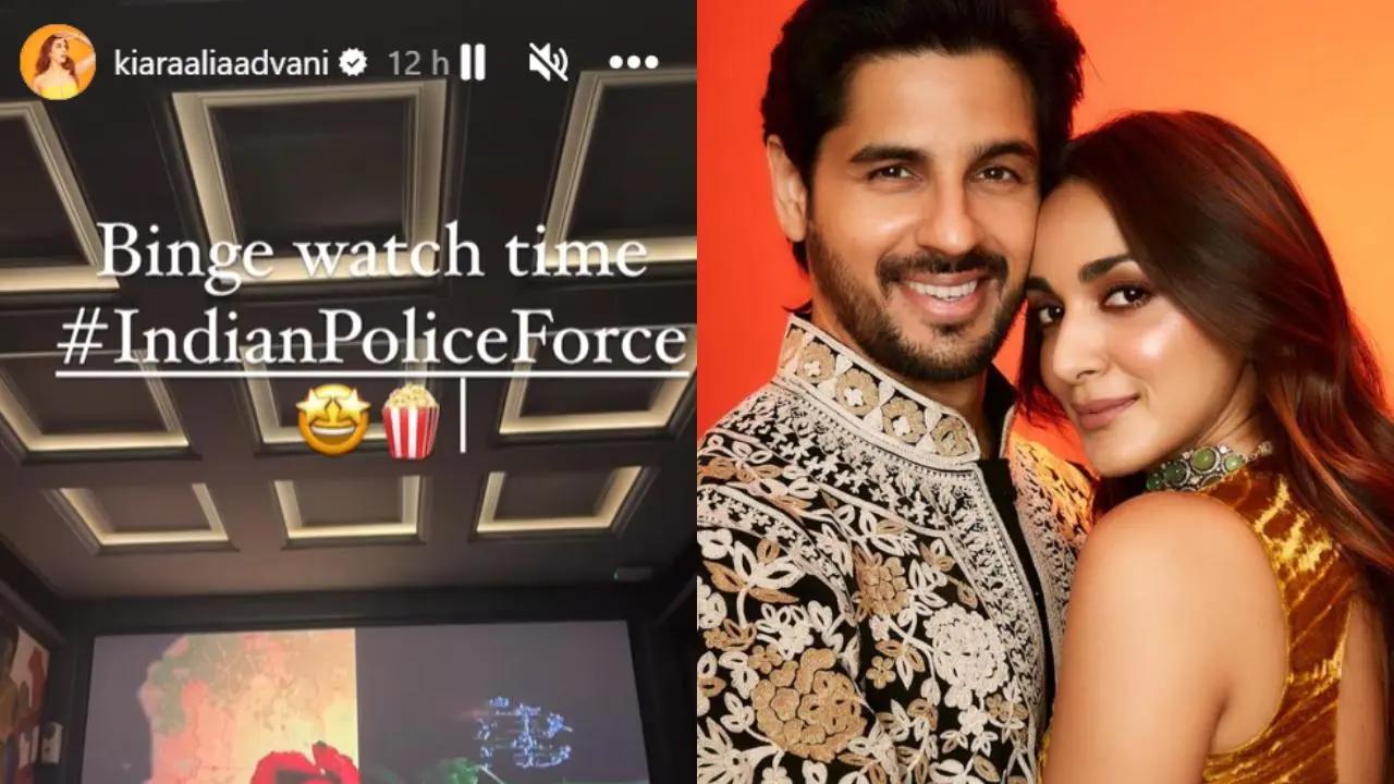 Kiara Advani kicks off her weekend in style, binge watches hubby Sidharth Malhotra's Indian Police Force. Read more