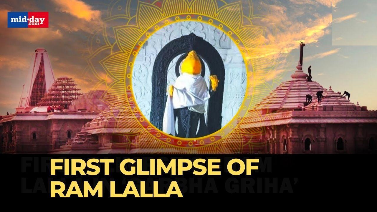 Ayodhya Ram Mandir: First Look At Ram Lalla's Idol Inside Inside Ram Temple
