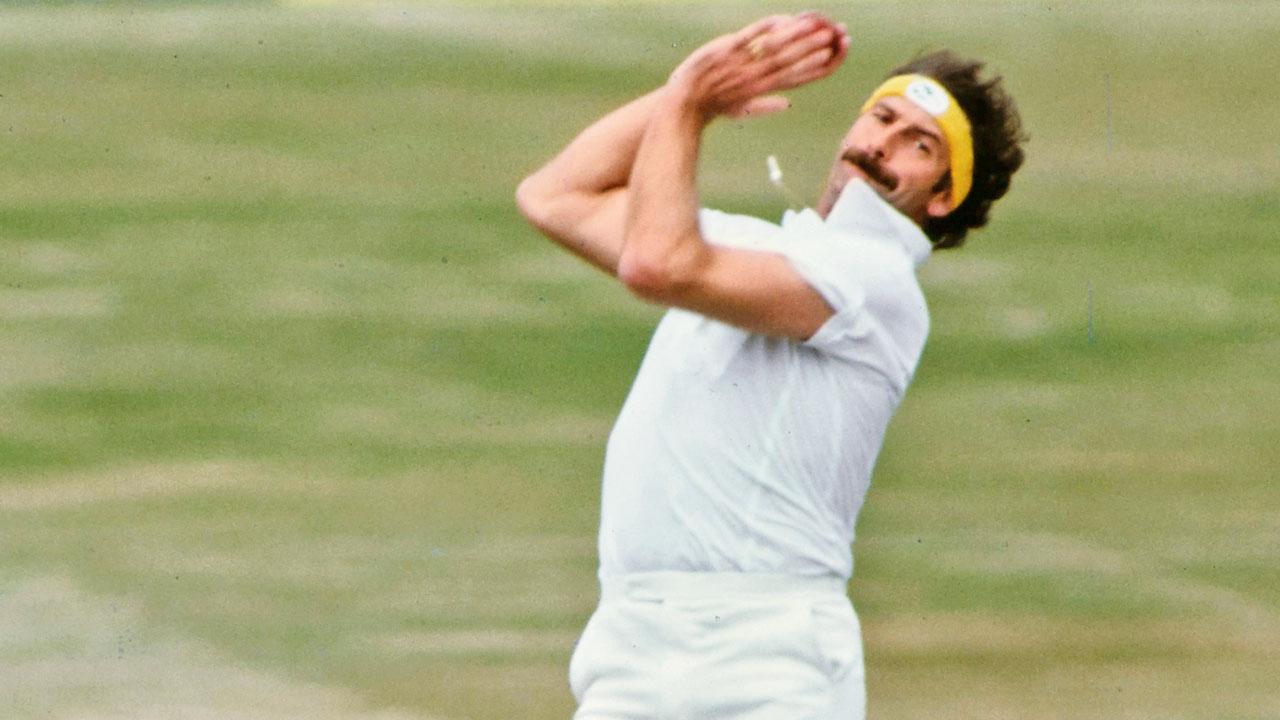 Australia’s Dennis Lillee during the Leeds Test against England on July 19, 1981. Pics/Getty Images