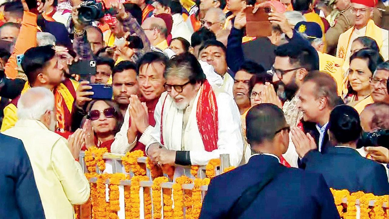 Have you heard? Starry welcome for Lord Ram