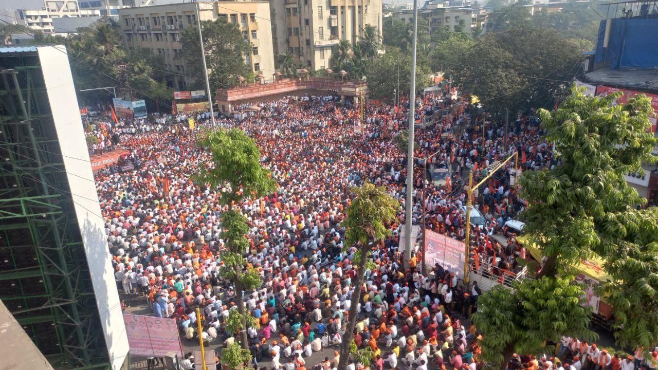 Mumbai Police, issuing a notice under section 149, expressed concerns about the potential adverse effects on the city's transport system if the Maratha protesters reach Mumbai. 