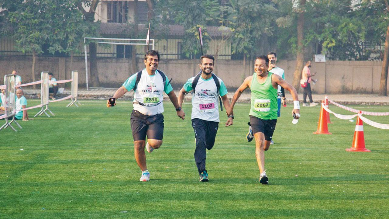 Participants run at a previous marathon by the initiative