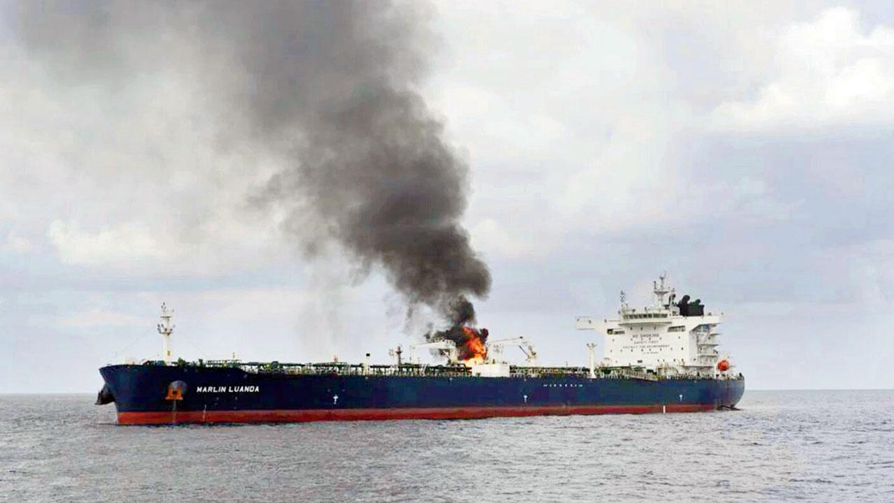 Fire doused on oil tanker attacked by Houthi rebels