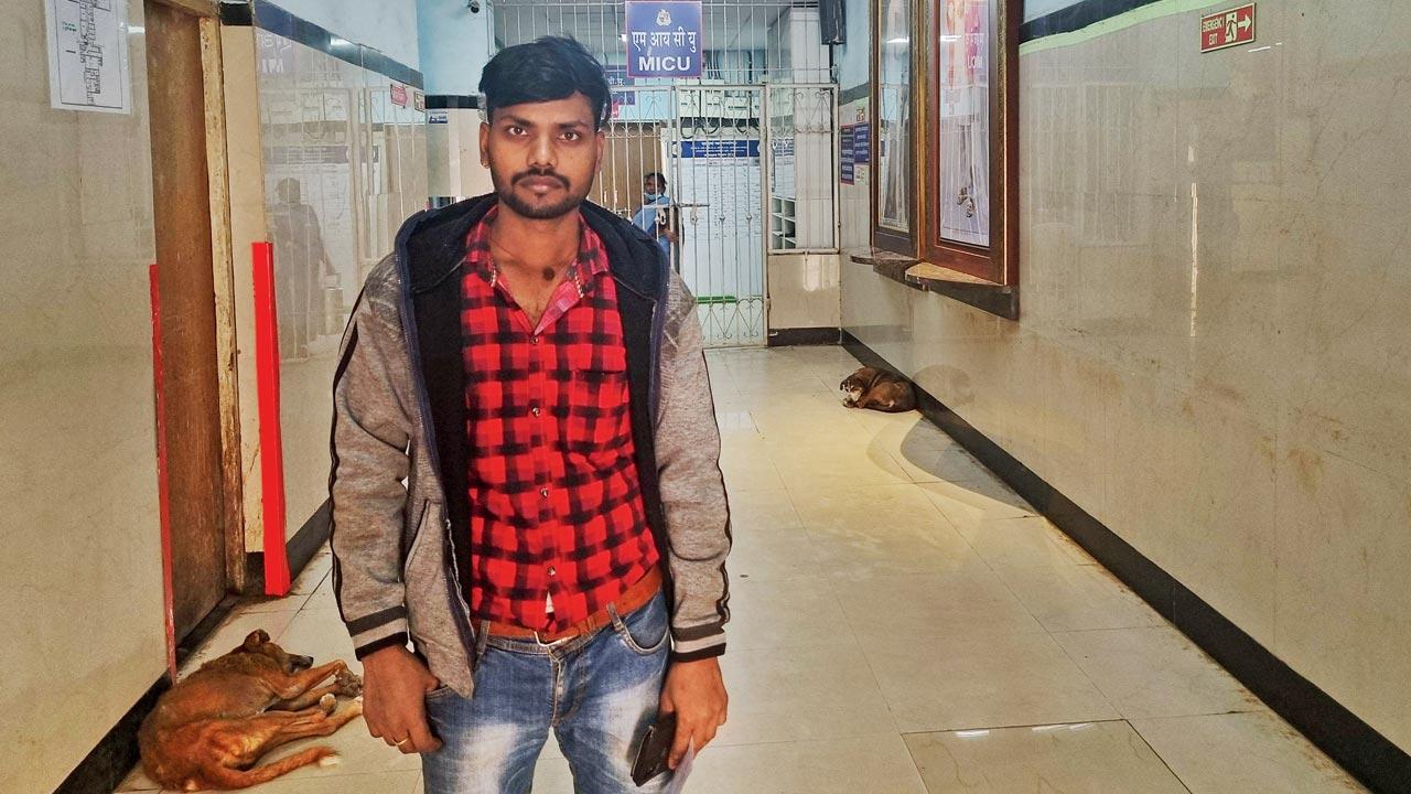 Rajpal Ram, a roadside falooda seller received a call from the hospital informing him about the short circuit. Pics/Eshan Kalyanikar