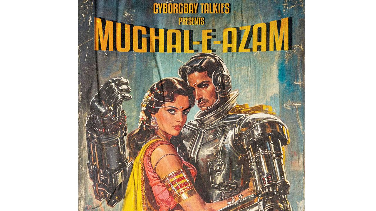 The Mughal-E-Azam poster recreated by Varun Gupta