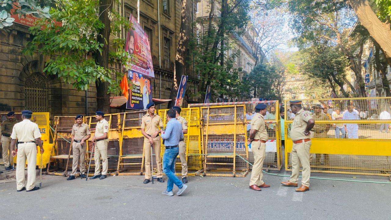 They have staged a protest outside the agency's office and the security has been beefed up in the area ahead of Rohit Pawar's questioning. 