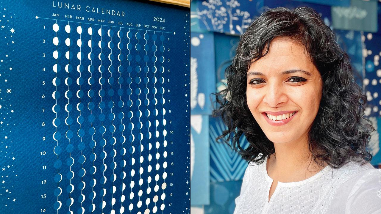 The calendar uses a Neutraface font inspired by the Art Deco style 
