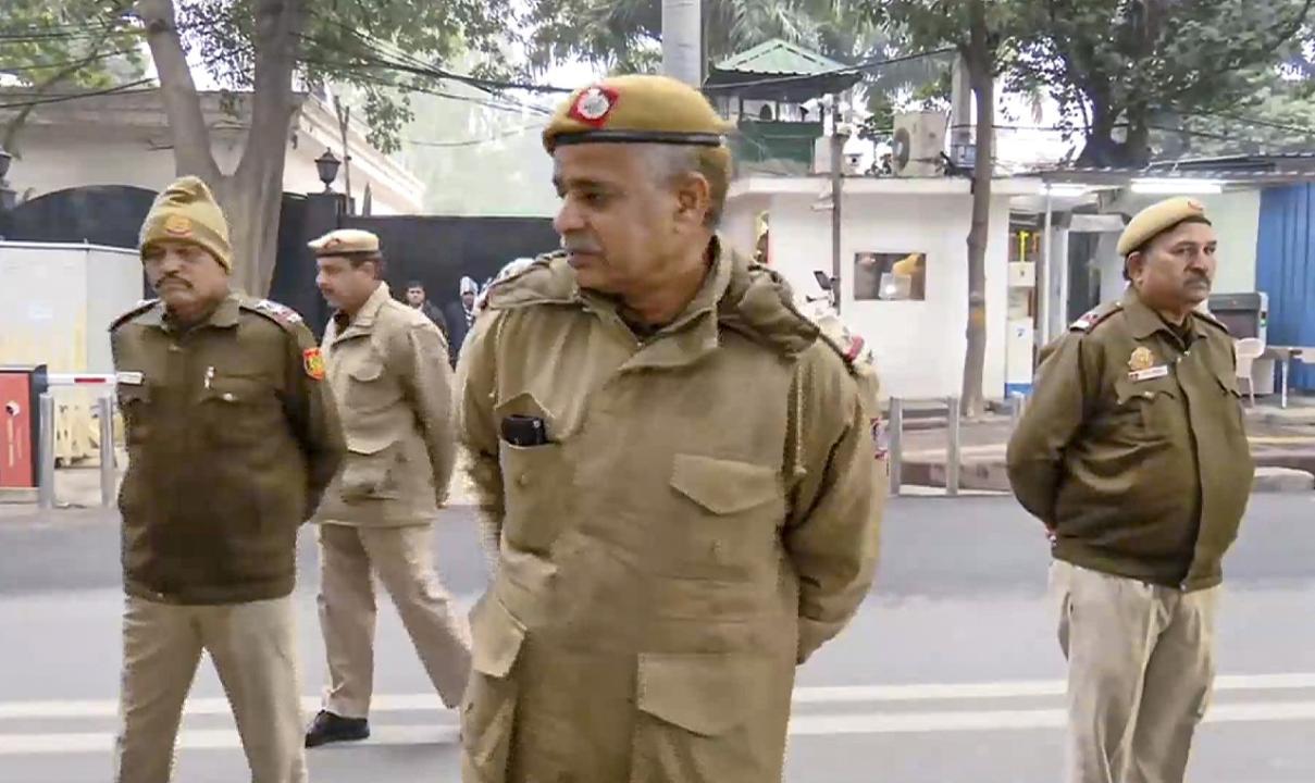 In Photos: Security tightened outside Delhi CM's residence