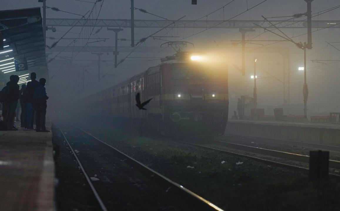 In Photos: Dense fog persists over north India, rail traffic affected