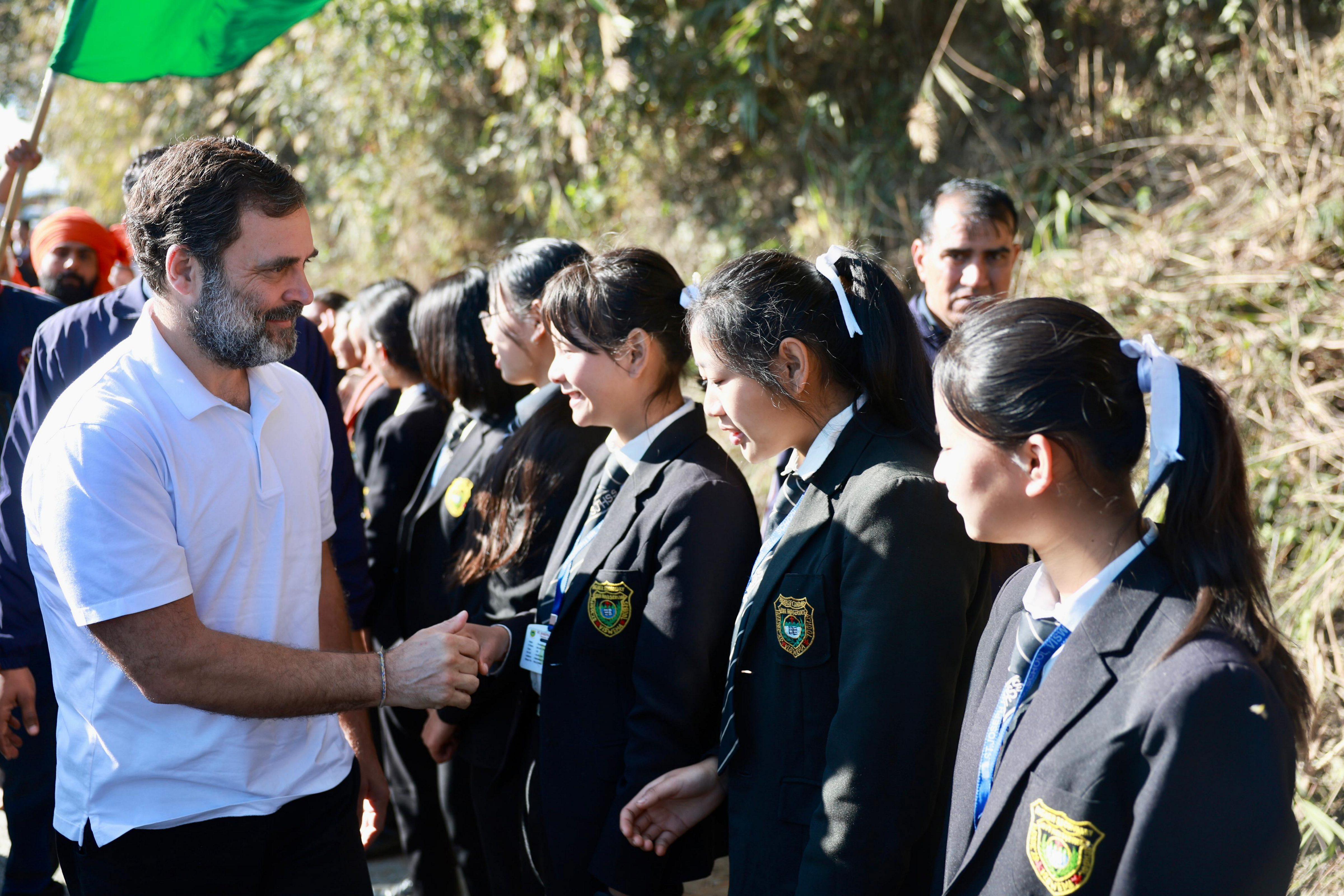 On Monday, the yatra completed its path in Manipur after commencing from Sekmai