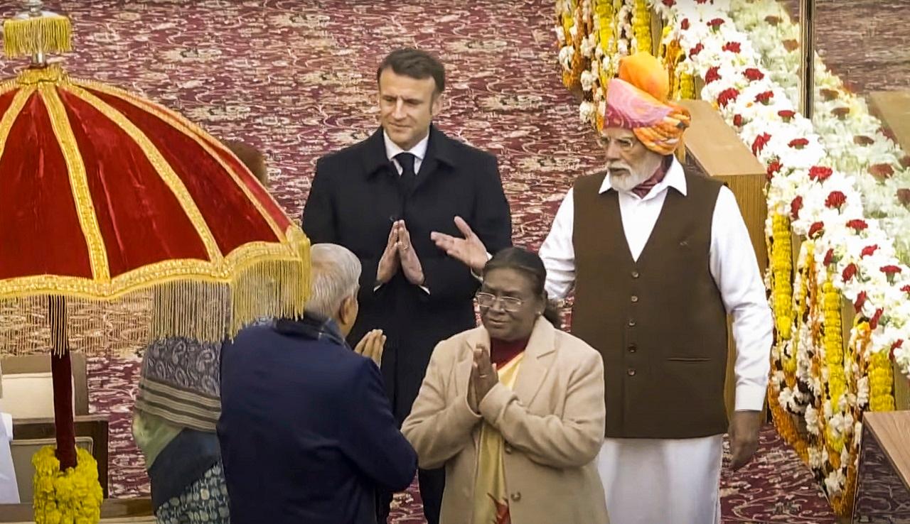 President Macron held wide-ranging talks with Prime Minister Modi on Thursday in Jaipur
