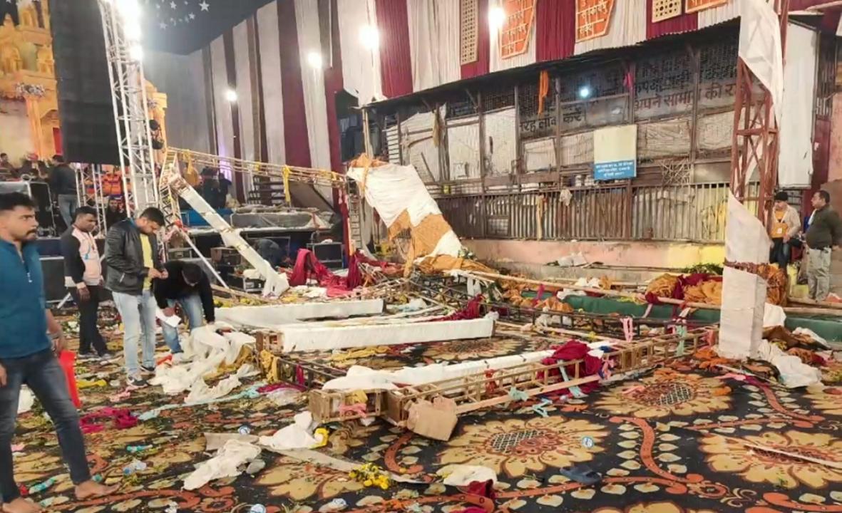 Delhi: 1 dead, 17 injured as stage set up for jagran collapses at Kalkaji temple