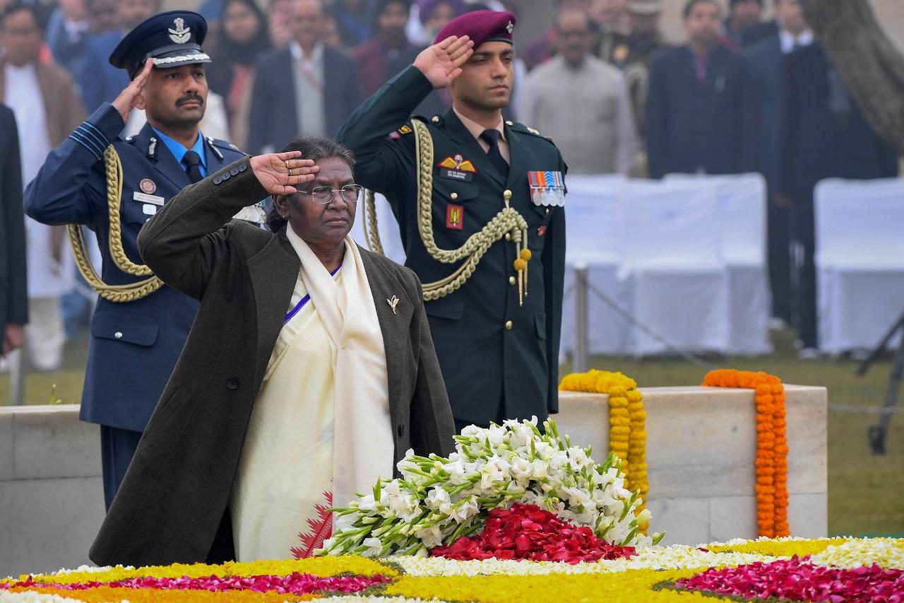 Union Home Minister Amit Shah also took to X and paid his tribute to Mahatma Gandhi. 