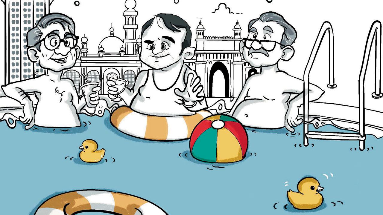 The Early Years of New Bombay by Shirish Patel. Illustrations/@batatasaurus