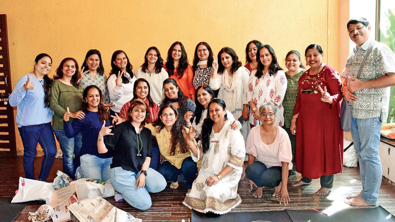 The team behind the festival poses for a group photograph