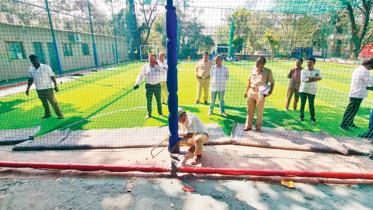 Mumbai: Aarey CEO’s office razes illegal turf club at picnic garden
