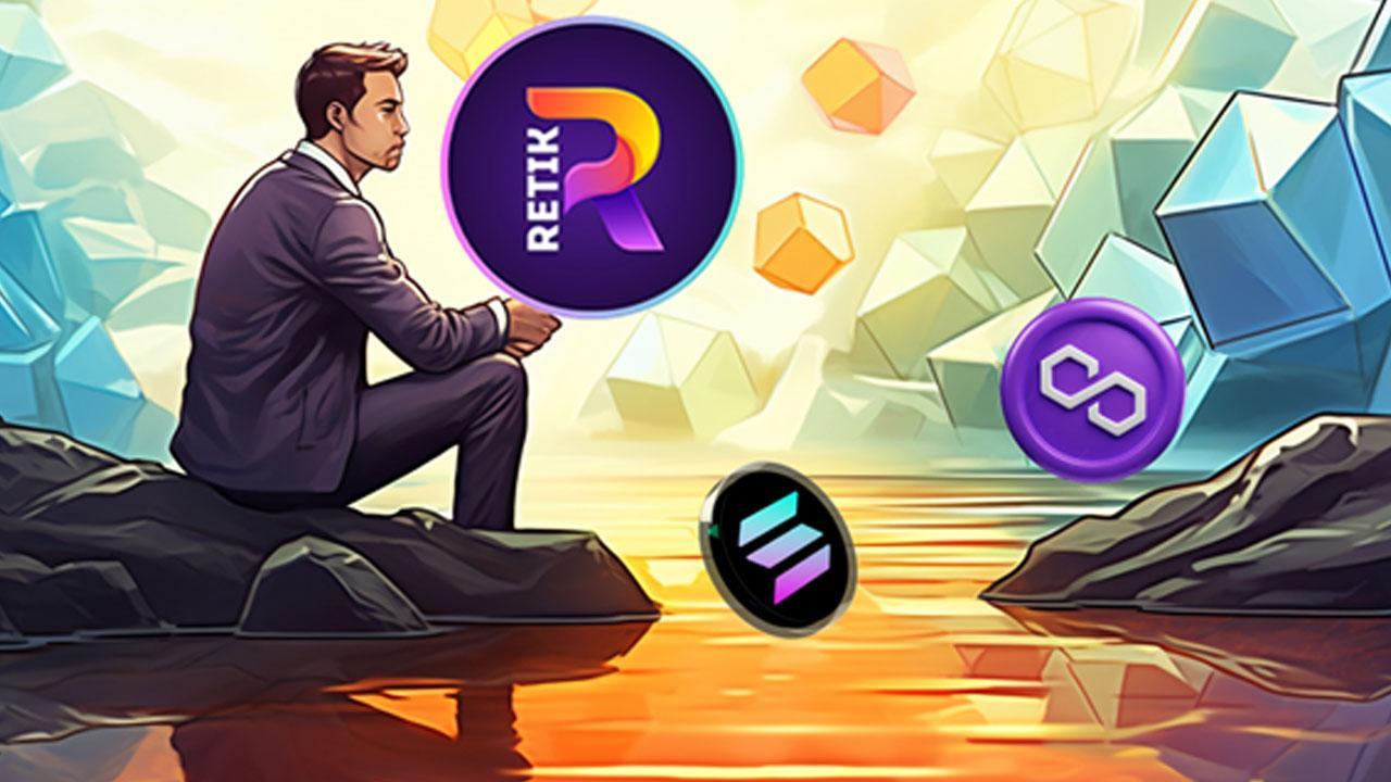 Crypto Market Update: Solana (SOL) and Polygon (MATIC) Top List of Losers, While Retik Finance (RETIK) Continues Its Surge