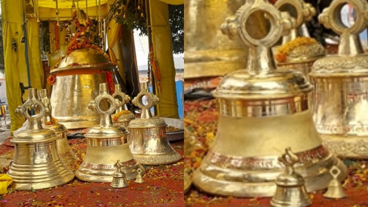 Ram Temple inauguration: Devotee gifts 2400 kg giant metal bell made of 'ashtadhatu'