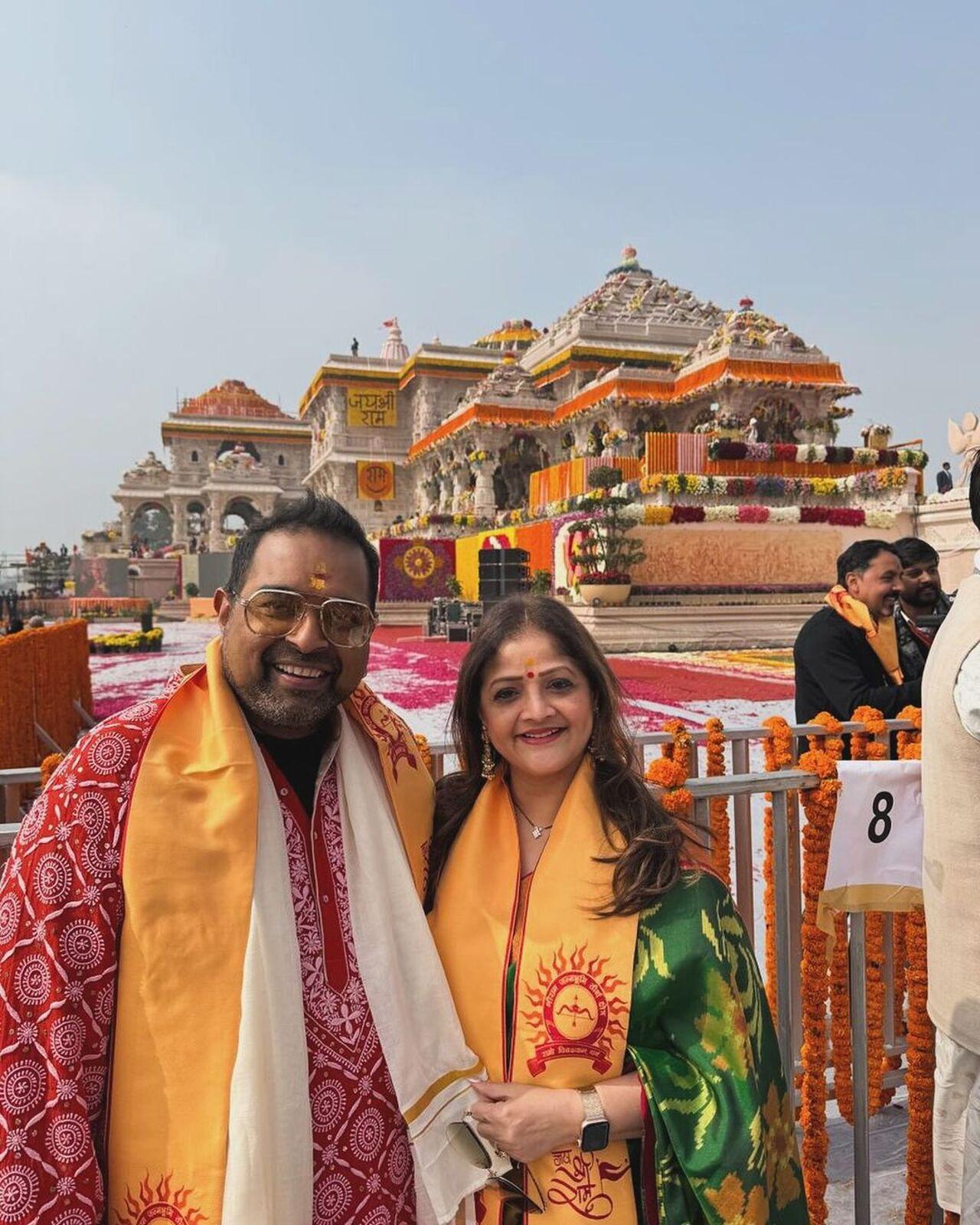 Shankar Mahadevan dropped a picture with his wife. The ace singer, while dropping the snapshot, wrote, 