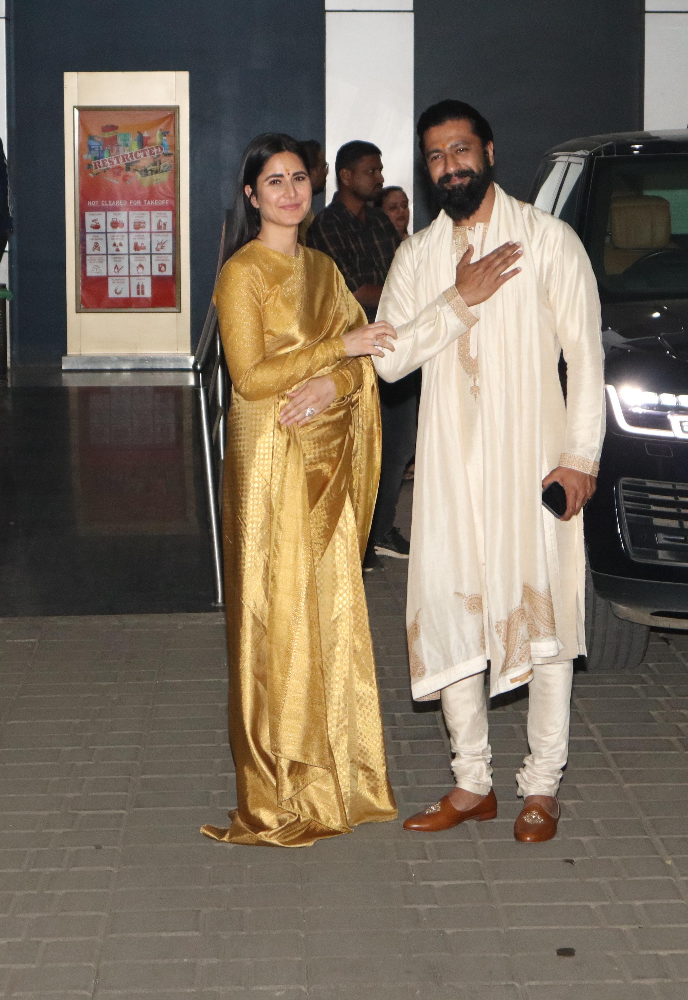 Power couple Vicky Kaushal and Katrina Kaif were also snapped at Kalina airport as they returned to the city