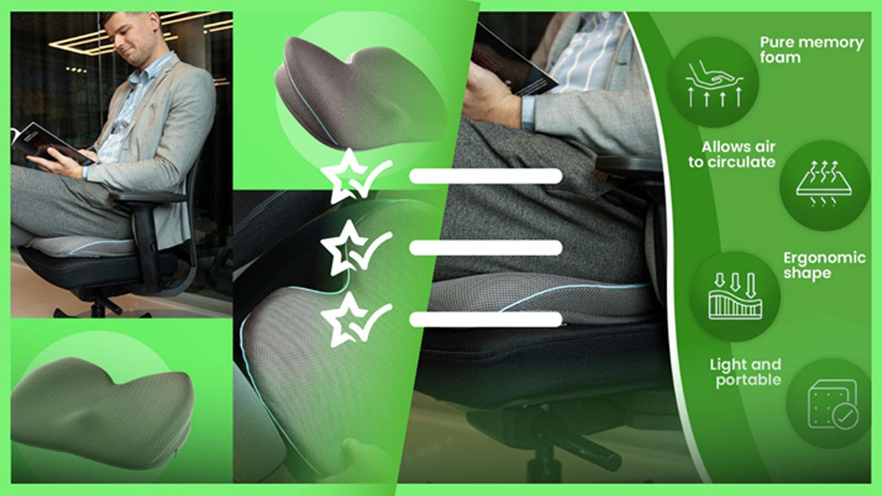 Klaudena Seat Cushion Reviews: (2023) Memory-Foam Seat Cushion