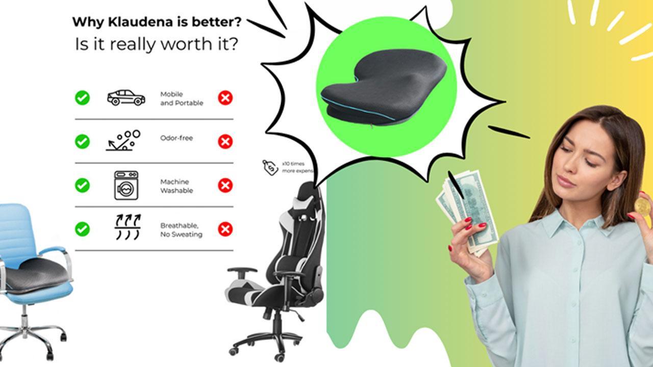Klaudena Seat Cushion Reviews (2024 Updated) – Is This Memory Foam Seat Cushion Worth Buying?