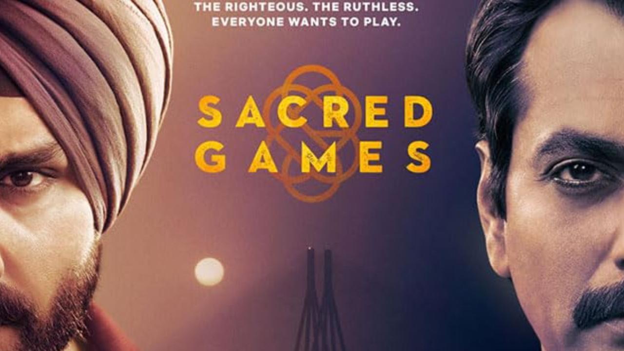 Released on Netflix, 'Sacred Games' was a story about an honest police officer who finds a wanted gang boss through a connection to their pasts, and the boss's ominous warning sends the officer on a mission to prevent a Mumbai apocalypse. The series features two seasons, each with eight episodes, and was created by Anurag Kashyap and Vikramaditya Motwane for the first season and by Neeraj Ghaywan for the second. Nawazuddin Siddiqui, Saif Ali Khan, Rahika Apte, Pankaj Tripathi, Kubbra Sait were in the lead roles