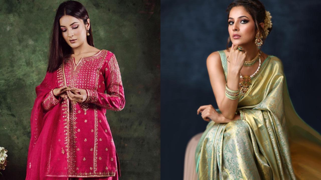 Embrace the ethnic vibes with Shehnaaz Gill’s impeccable traditional style!
