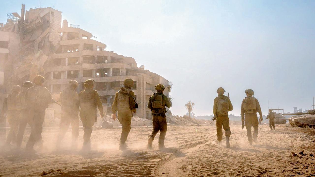  Israeli soldiers operating in the Gaza Strip. Pics/AP 