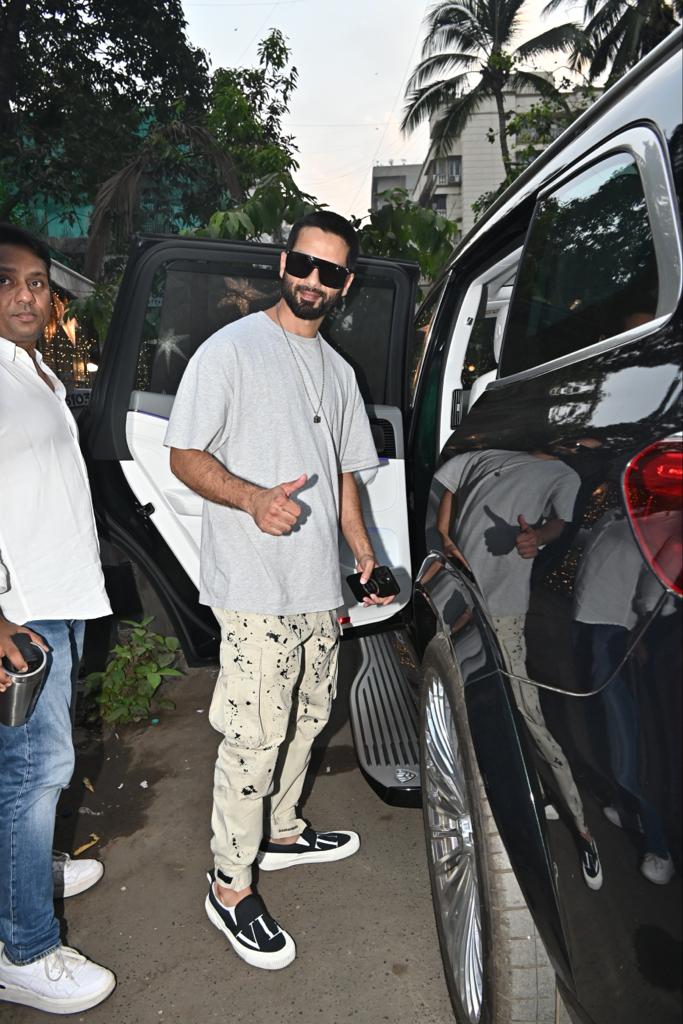 Shahid Kapoor was clicked as he went out and about in the city