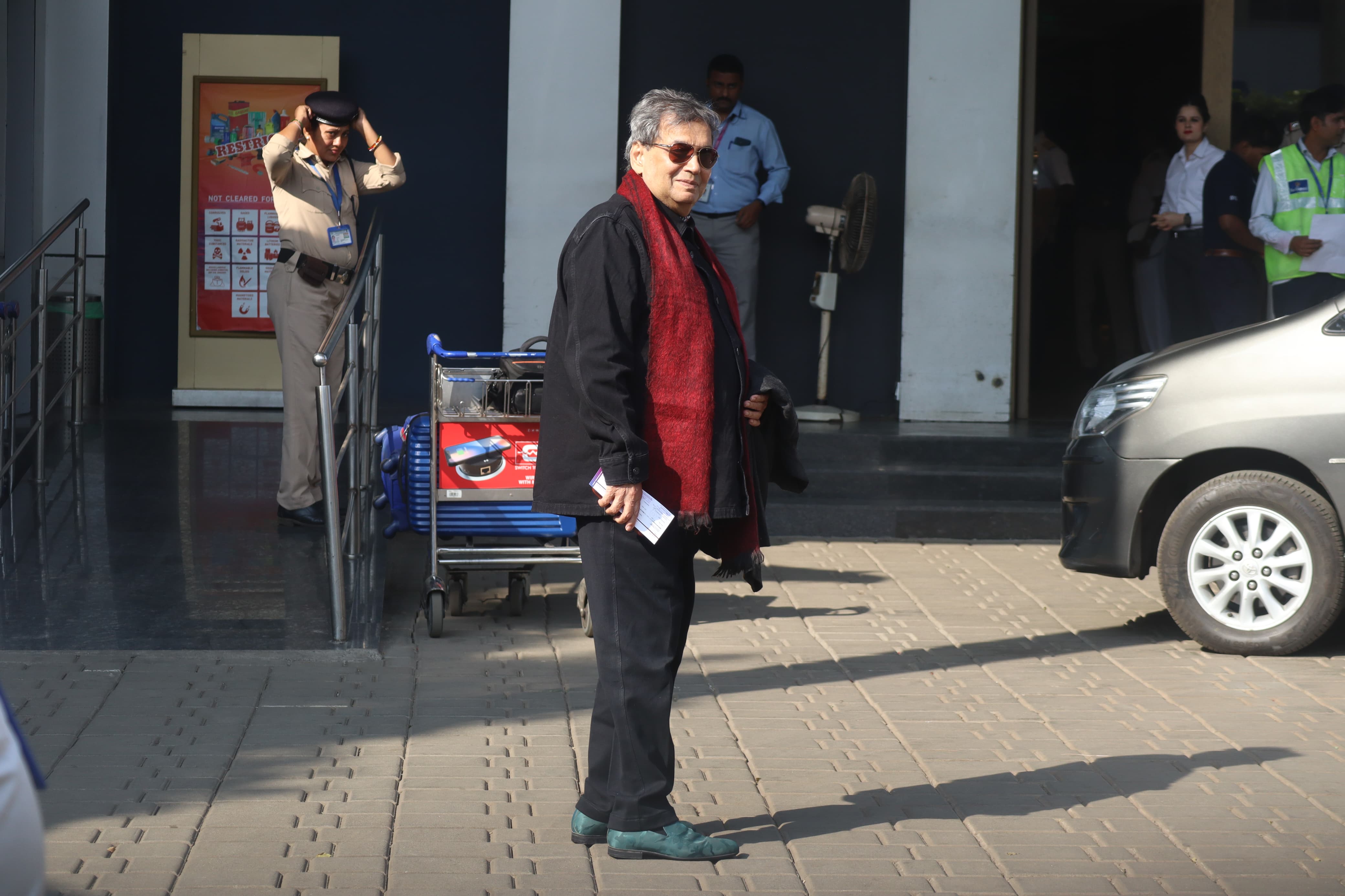 Subhash Ghai got clicked as he went out and about in the city