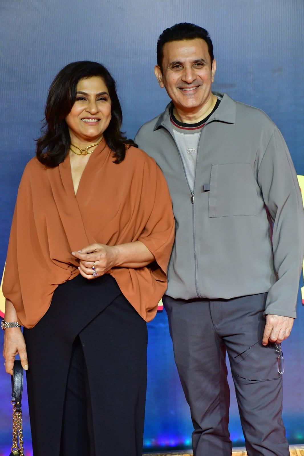 Archana Puran Singh came with her husband at the star studded screening