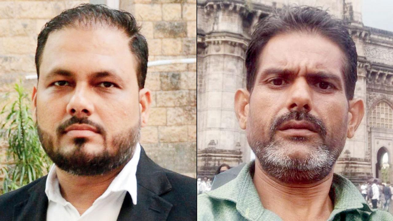 Advocate Sunil Pandey, (right) Shravan Kumar Vaishnav, the deceased’s father