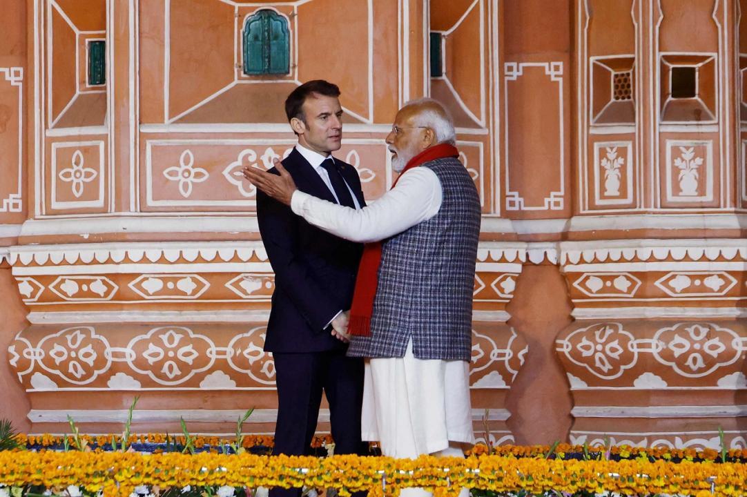 In Photos: PM Modi, French President Macron discuss bilateral tie